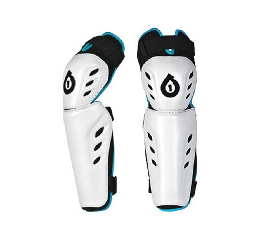 Rodilleras Sixsixone comp Borde azul blanco S