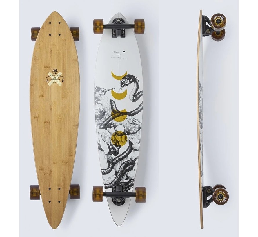 Arbor Bamboo Fish Pintail 37 Longboard