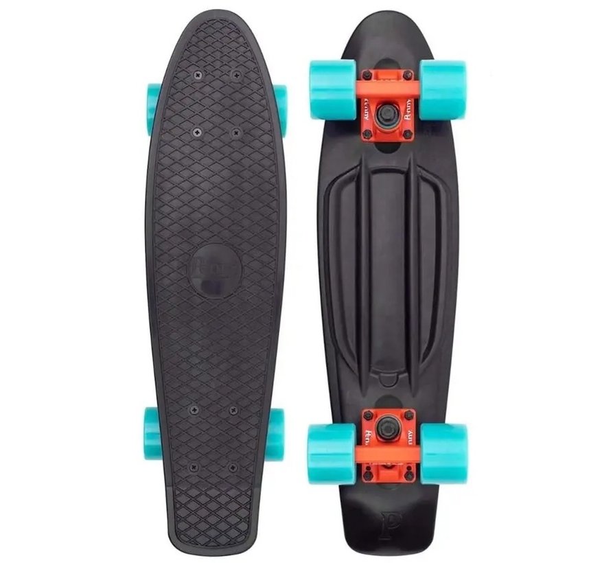 Penny Board 27 Bright Light Black Turquoise