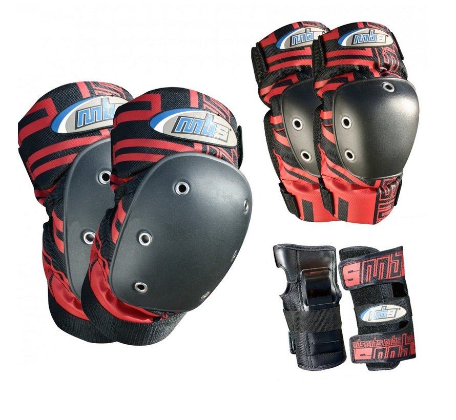 MBS Pro Pads Set groß rot