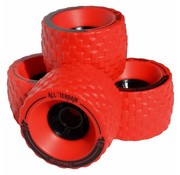 Atom Roues tout terrain MBS 100mm rouge