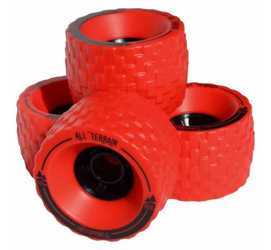 MBS all terrain wheels 100mm red