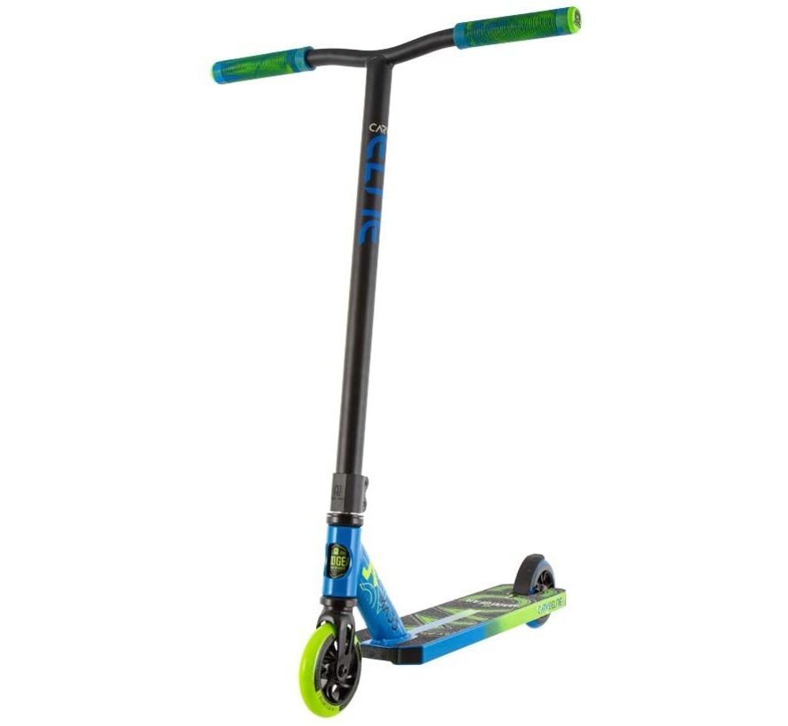 Der MGP Carve Elite blau/grüner Stunt Scooter