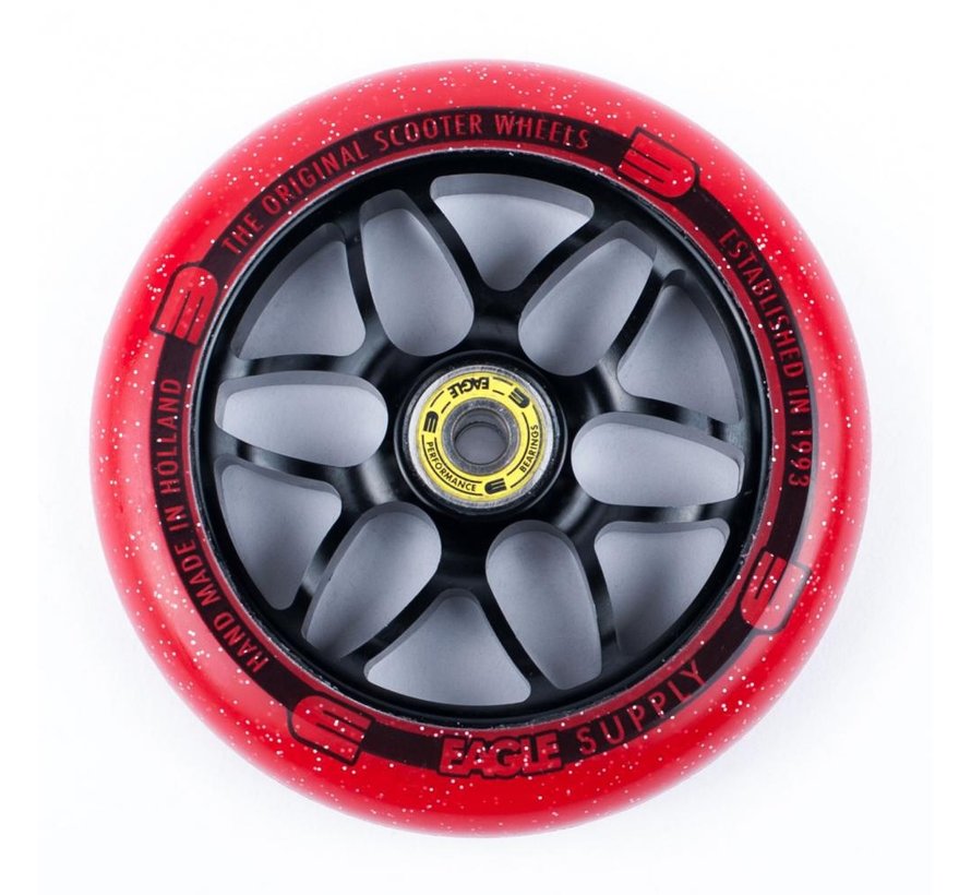 Eagle Supply wheel 120mm Black Red