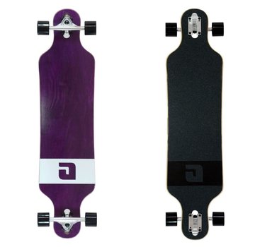 Atom Atom Drop Through Longboard - 40" Lila (Furnier)