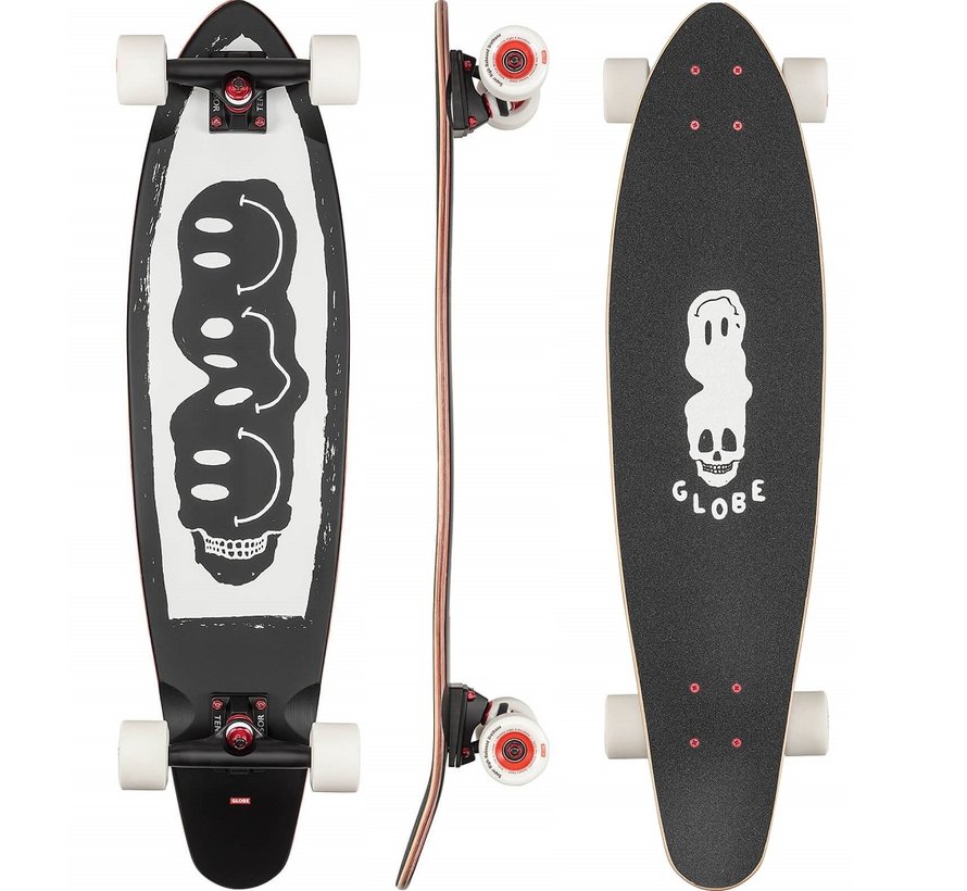 Globe longboard 34" Bells - Black/White/Red