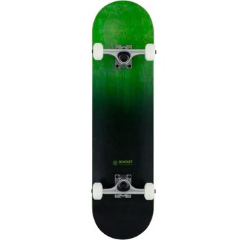 Rocket Skateboards Monopatín Rocket - Doble inmersión Negro Verde 8"