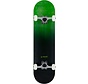 Rocket Skateboard - Double dipped Black Green 8"