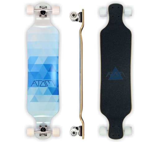 Atom  Atom 39" Blue Triangles - drop deck longboard