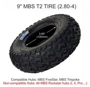 MBS MBS T2 tire 9" - black