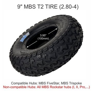 MBS MBS T2 tire 9" - black