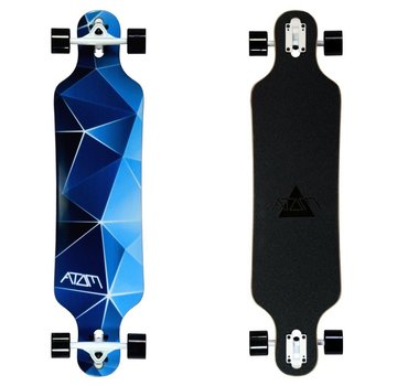 Atom Atom 40" drop through longboard - Blue Geo