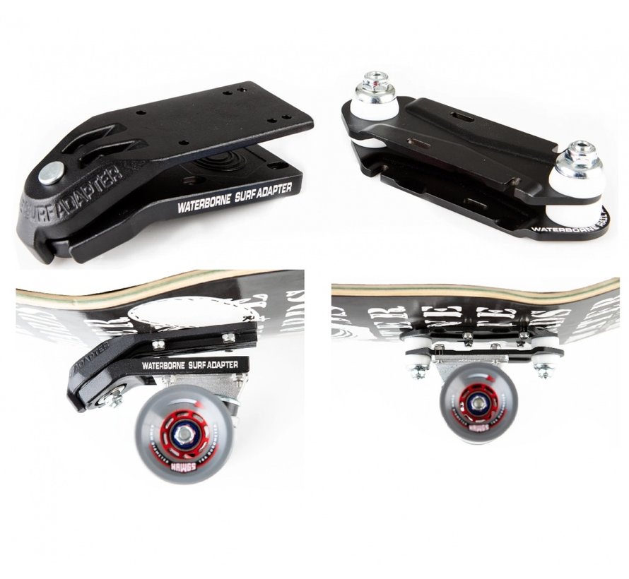 Juego de adaptadores para surf Waterborne Skateboard negro