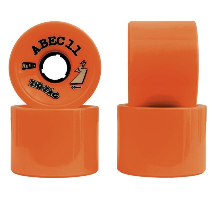 Roues ABEC 11 Zigzag 66mm orange