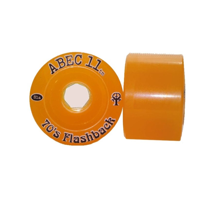 Ruote ABEC 11 Flasback 70mm arancione