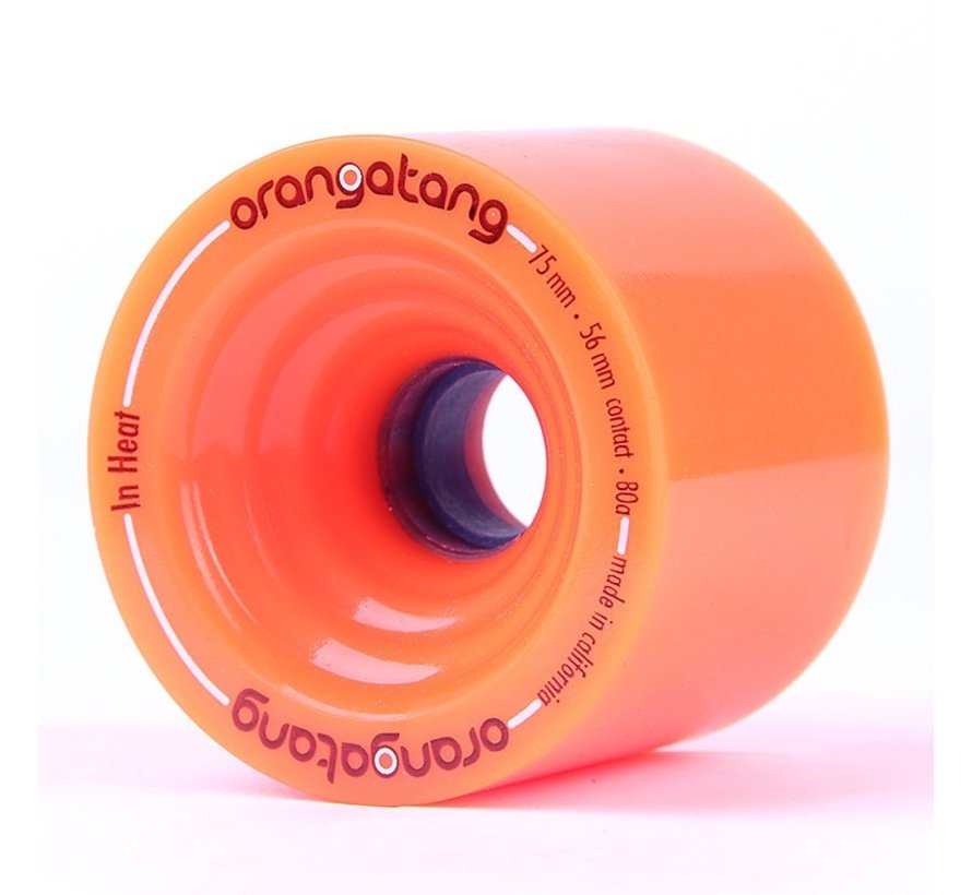 Orangatang en roues Heat 75mm Orange