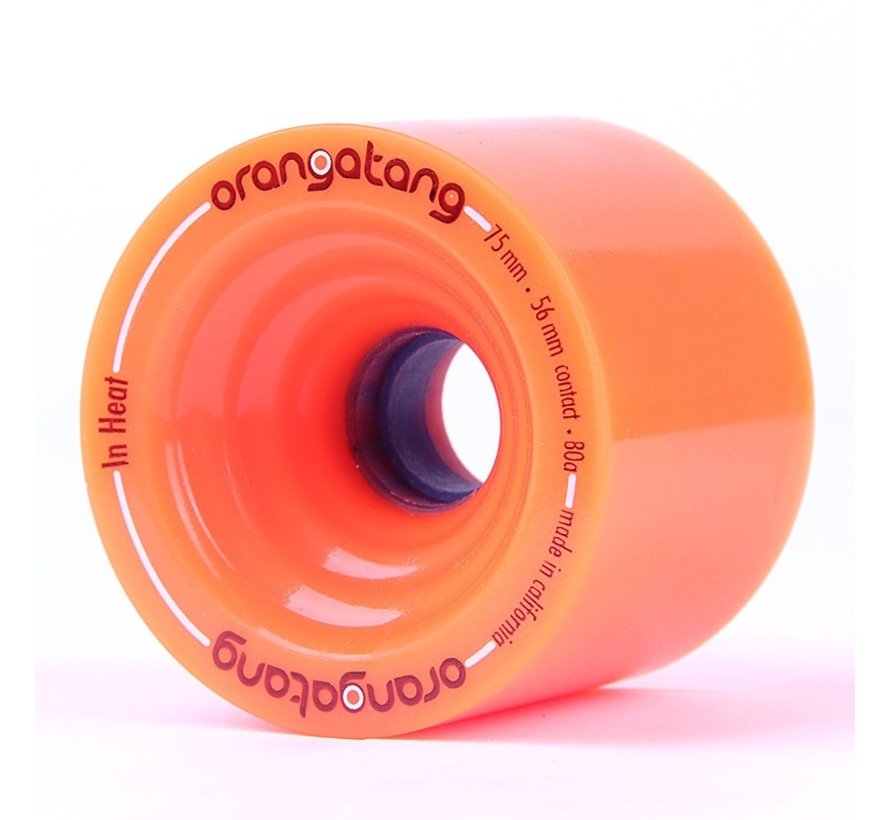 Orangatang in Heat wielen 75mm Orange