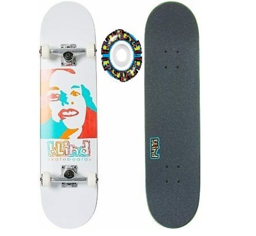 Blind  Blind Psychedelic Girl - complete board white 7.75"