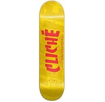 Cliche Cliche skateboard deck- banco yellow  8.25