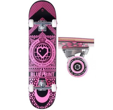 Blue Print Blueprint Home Heart - Black/Pink 7.75