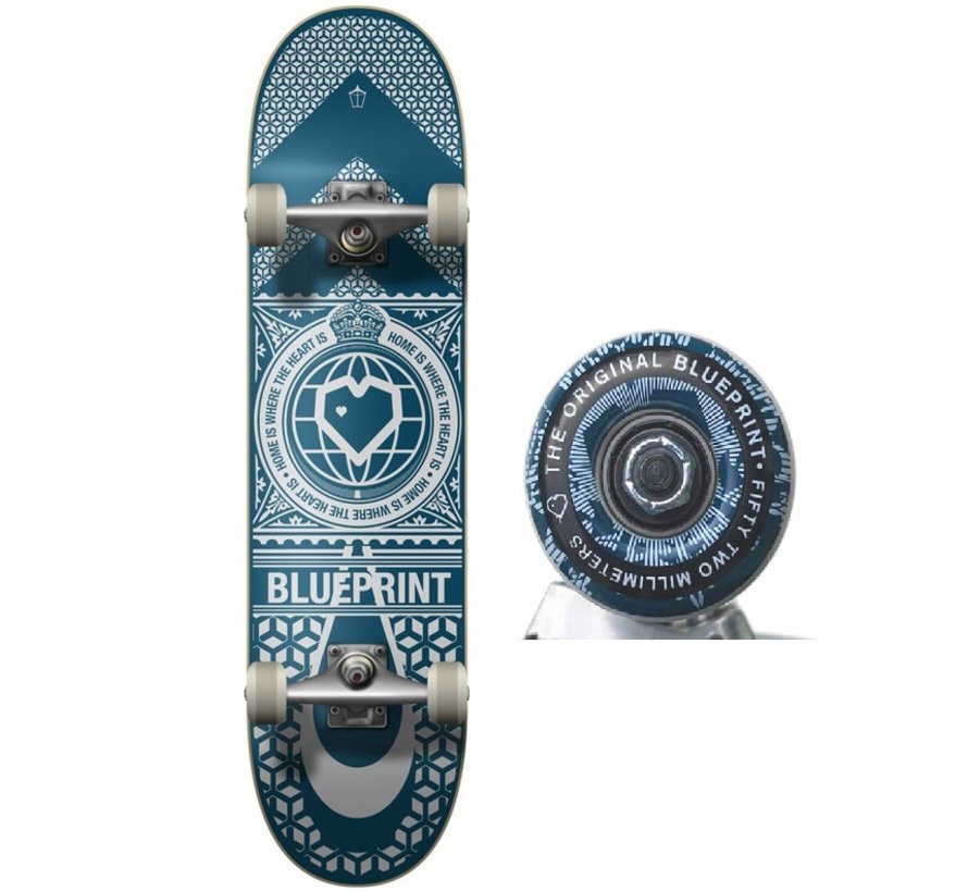 Blueprint Home Heart - Azul marino/blanco 8.0