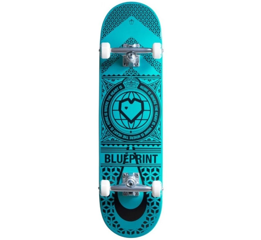 Blueprint Home Heart - Negro/Verde azulado 8.25