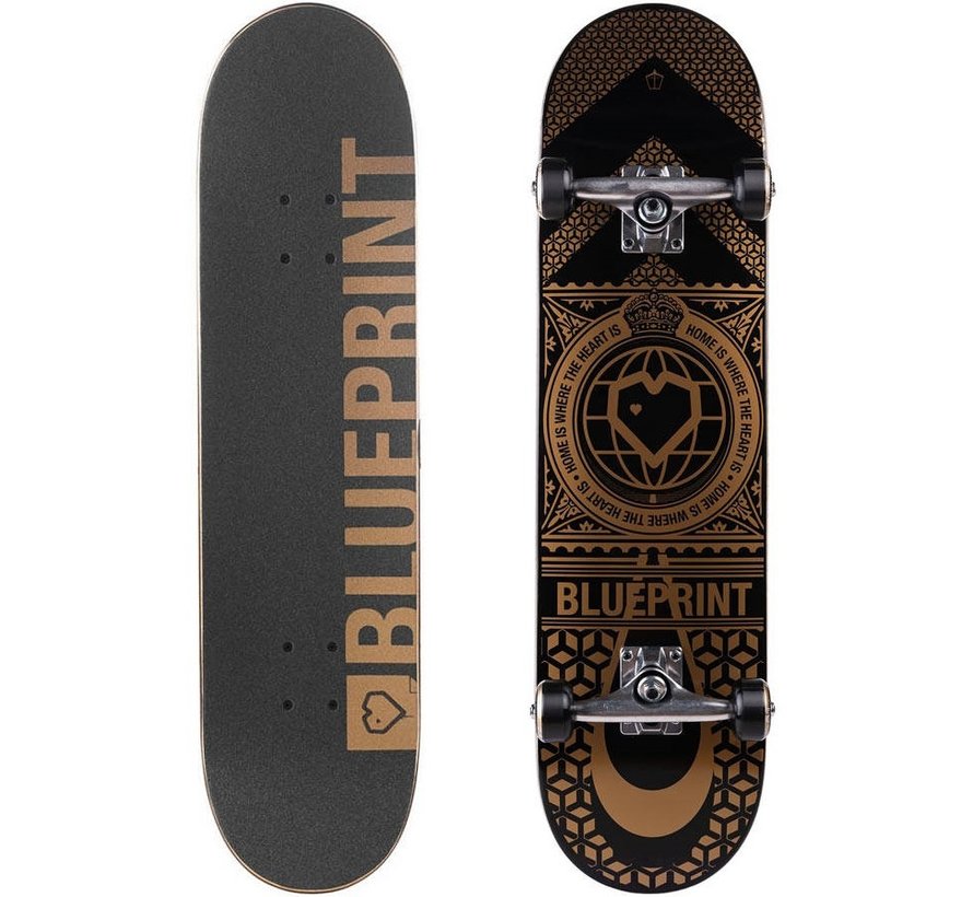 Blueprint Home Coeur - Noir/Or 8.0"