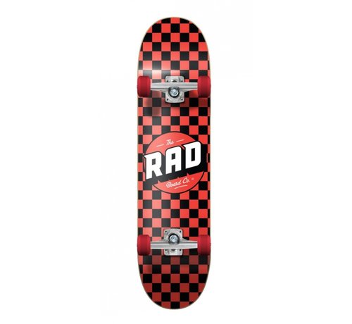 Rad  Skateboard Rad Dude Crew Checkers 7.5 Nero/Rosso