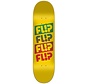 Flip Quatro faded yellow - Skateboard Deck 8.0