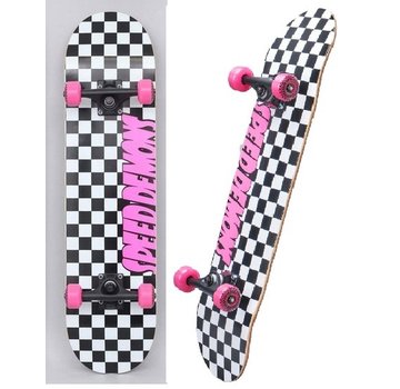 Speed demons Demoni della velocità: skateboard Checkers Pink 7.75