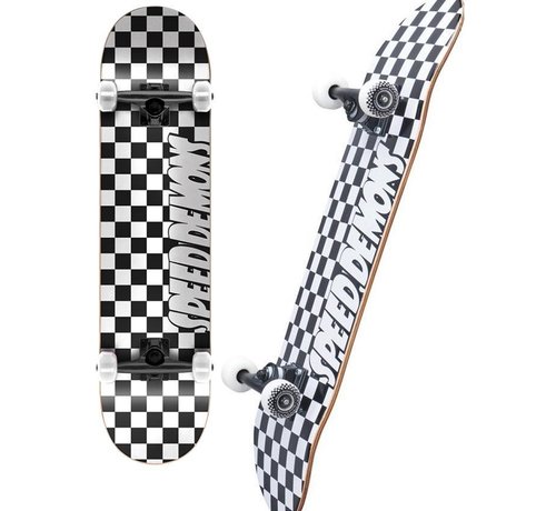 Speed demons Speed demons - Checkers White black  8.0 skateboard