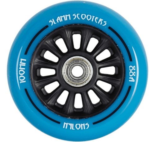 Slamm Scooters  Ruota per monopattino Slamm con nucleo in nylon blu