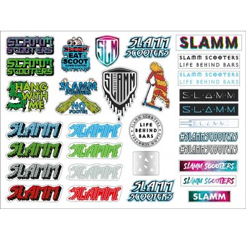 Slamm Scooters Set di adesivi Slam
