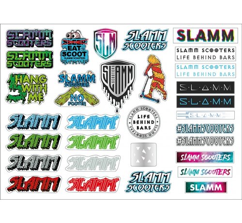 Slamm Scooters  Slamm Sticker Set