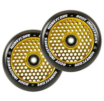 Root Industries Ruedas Root Honeycore para patinete acrobático, 110 mm, 2 unidades - Doradas