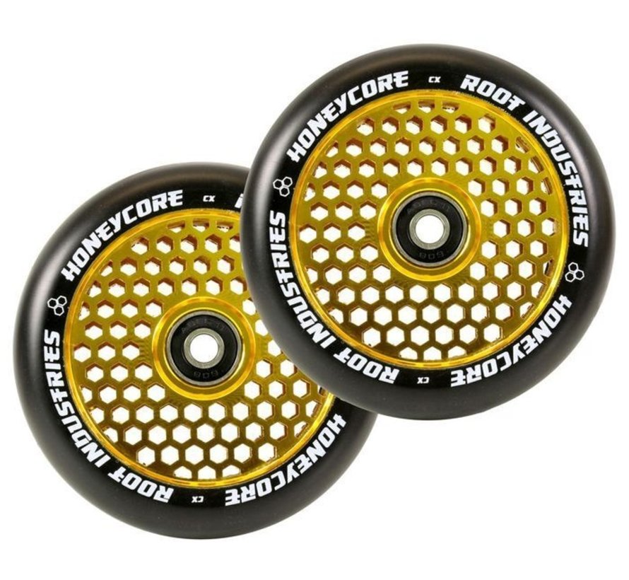 Root Honeycore Stuntstep Wielen 110mm 2pc. - Gold