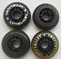 wheelset 4 pieces transparent Roni black 72mm