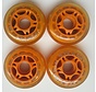 Laufradsatz 4 Stück transparent Roni orange 72mm