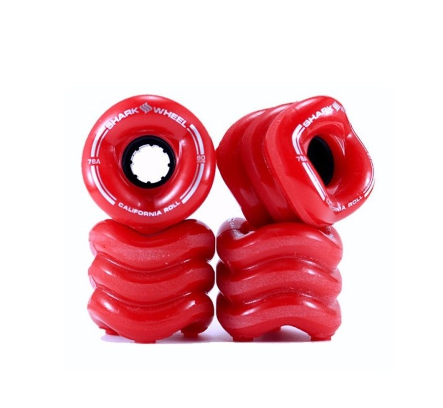 Shark Wheels california roll wielen 60mm Red