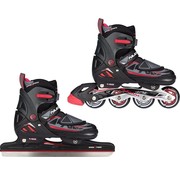 Nijdam Nijdam N-force Skate & Norwegian Skate Combo junior Black/Red