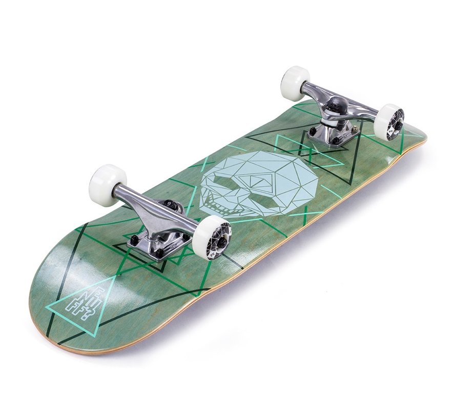 Enuff Geo Skull Skateboard 8.0 Grün