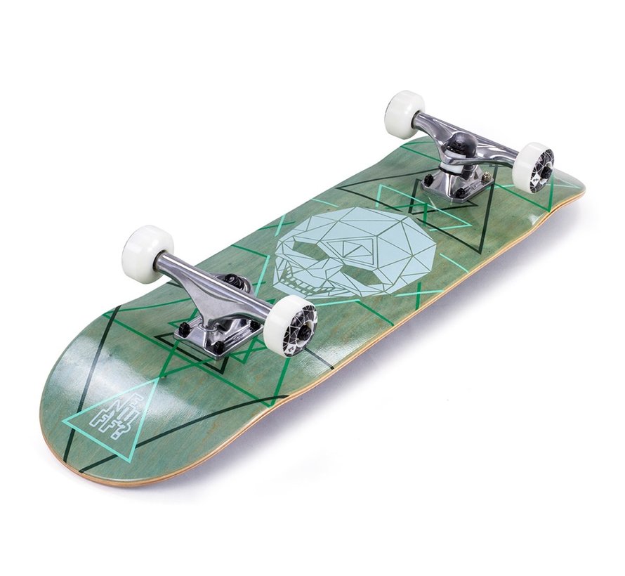 Enuff Geo Skull Skateboard 8.0 Verde
