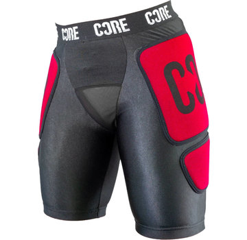 Core Spodenki Core Impact Stealth czarno-czerwone