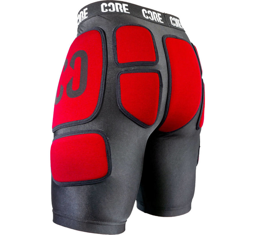 Core Impact Stealth Shorts black red