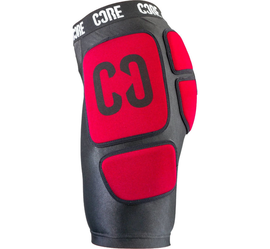 Pantalón corto Core Impact Stealth negro rojo