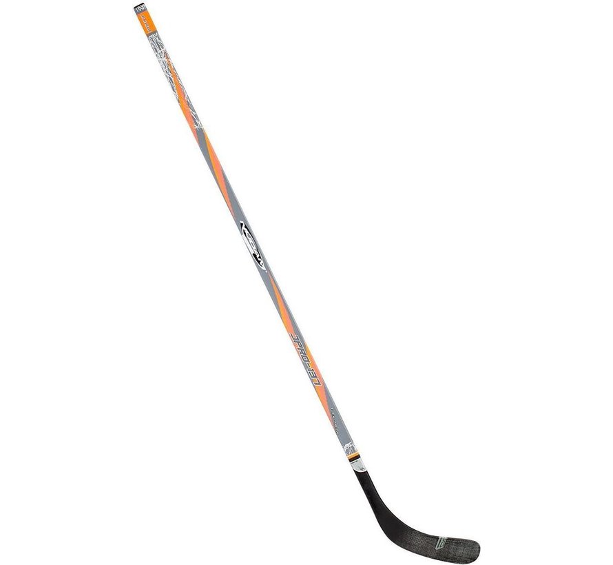 Bastone da hockey su ghiaccio in legno/fibra di vetro 137 cm arancione