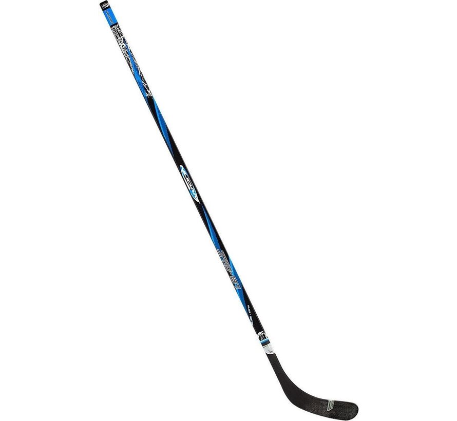 Ice hockey stick wood/fiberglass 137cm blue