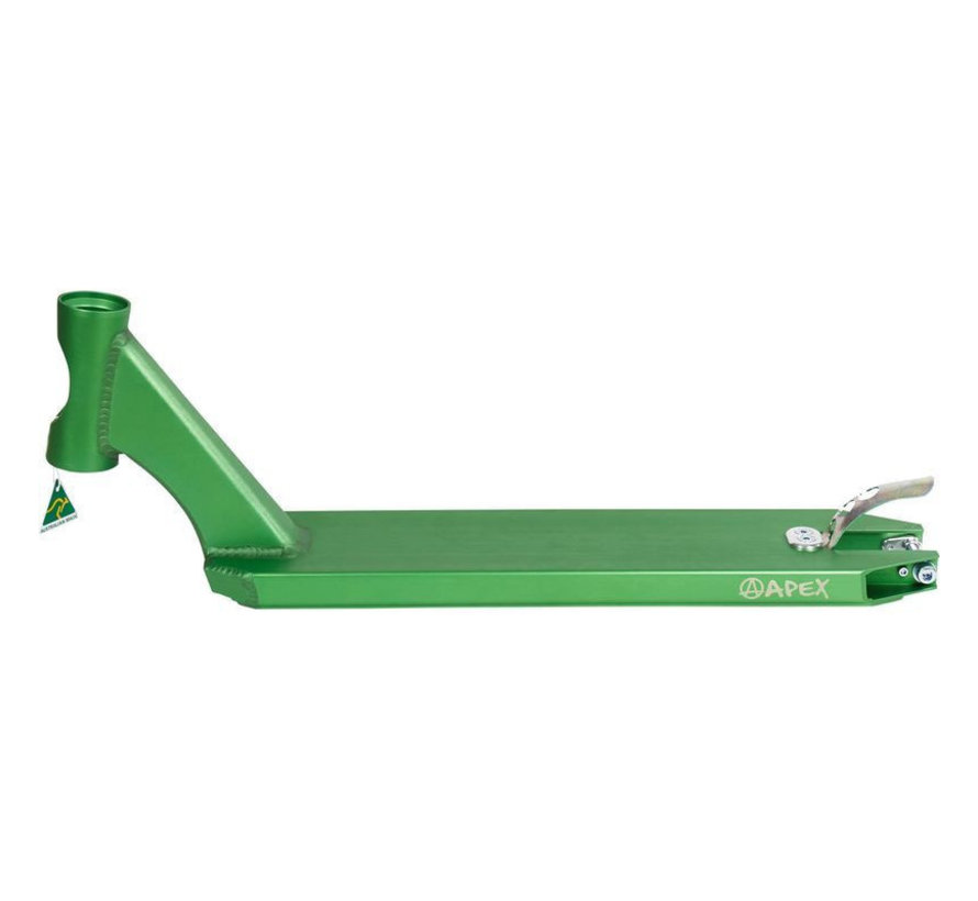 Apex Stunt Scooter Deck 60cm Peg Cut Green