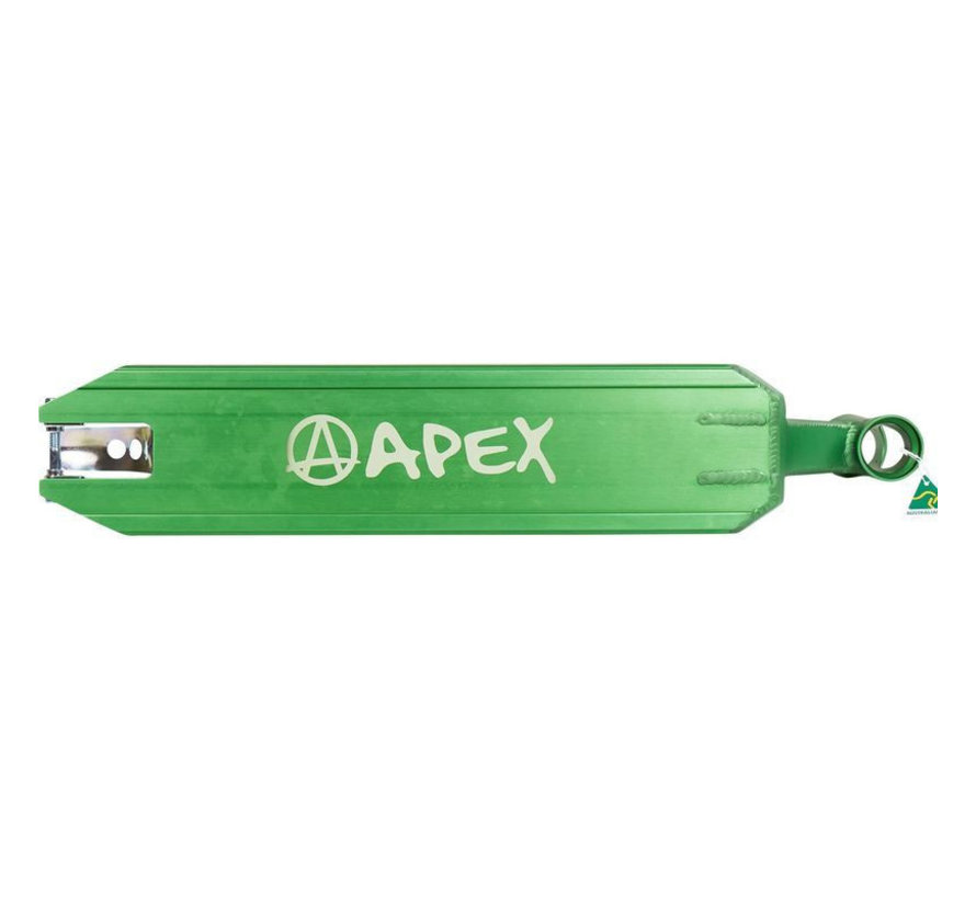 Apex Stunt Scooter Deck 60cm Peg Cut Green