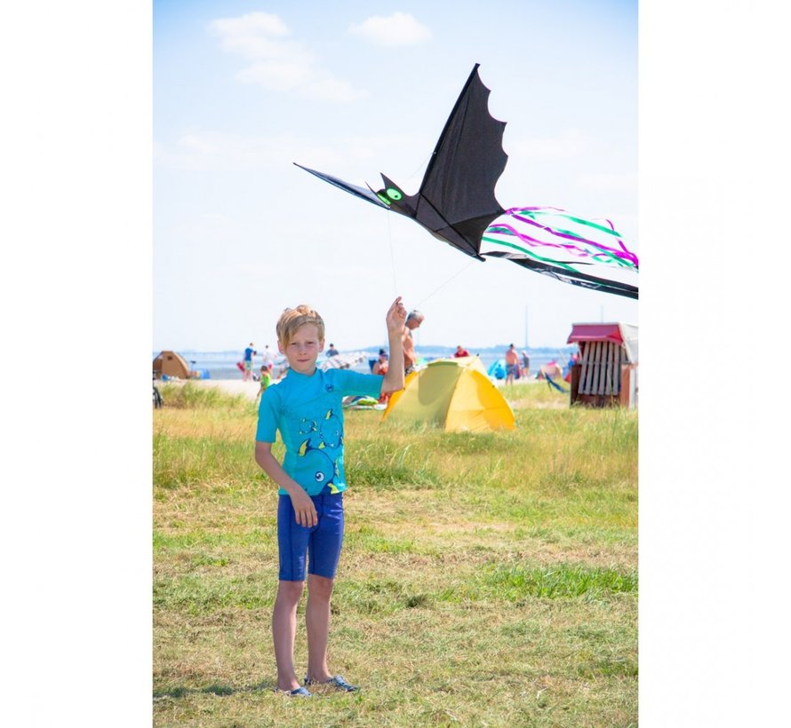 Cometa pequeña negra HQ Bat